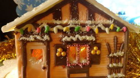шоколадно-пряничный домик