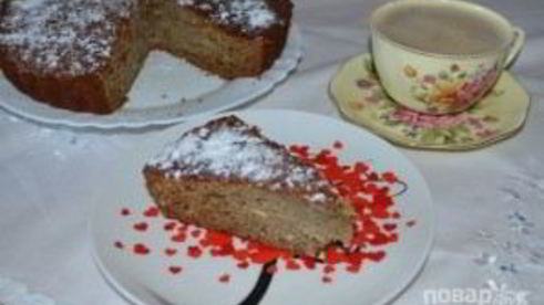 вкусная коврижка с вареньем