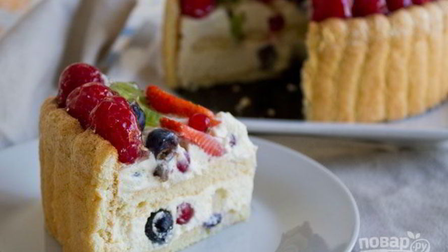 Рецепт бисквитная шарлотка