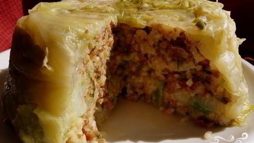 Рецепт капустная шарлотка