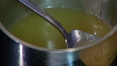 лимонная шарлотка с голубикой