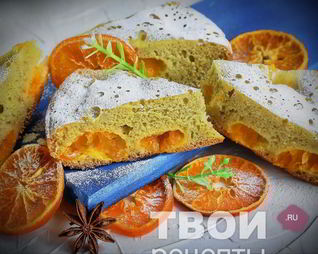 Шарлотка из мандаринов