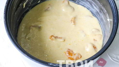 шарлотка из мандаринов