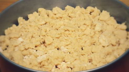 шарлотка на песочном тесте