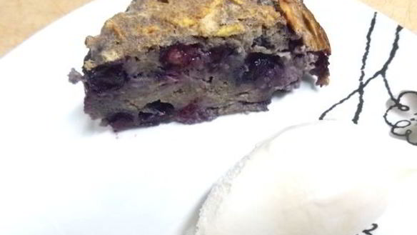 Рецепт Шарлотка с черникой и яблоками