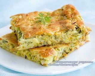 Шарлотка с капустой и морковью