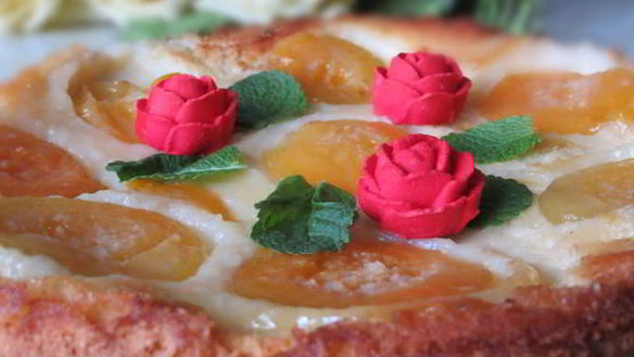 Рецепт Шарлотка с персиками