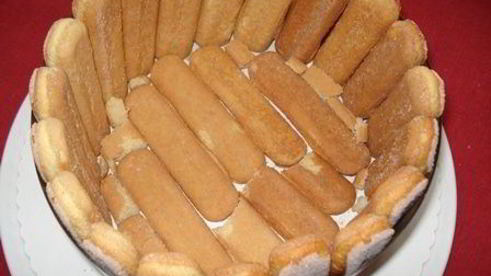 шарлотка с шоколадно-малиновым муссом и воздушным ванильным кремом