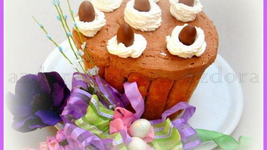 Рецепт шарлотка с шоколадным суфле-глясе