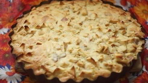 шарлотка с яблочками