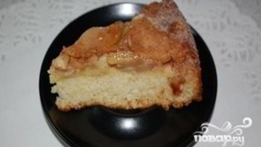 Рецепт шарлотка с яблоками и карамелью