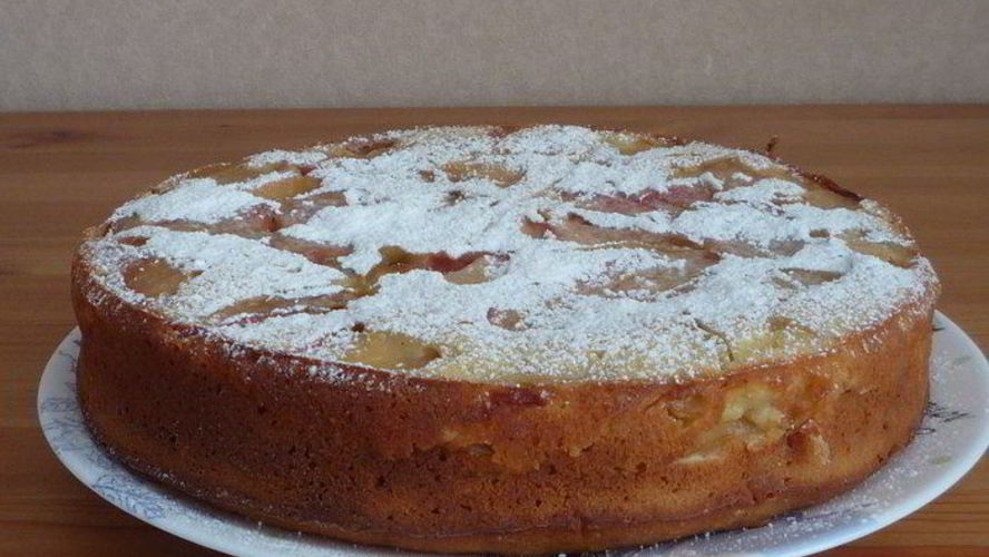 Рецепт шарлотка с яблоками и облепиховым йогуртом