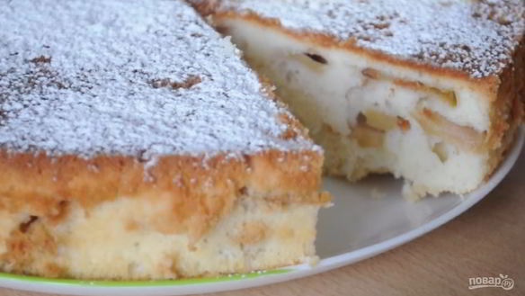 Рецепт Воздушная яблочная шарлотка