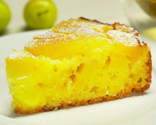 Яблочная шарлотка с цедрой