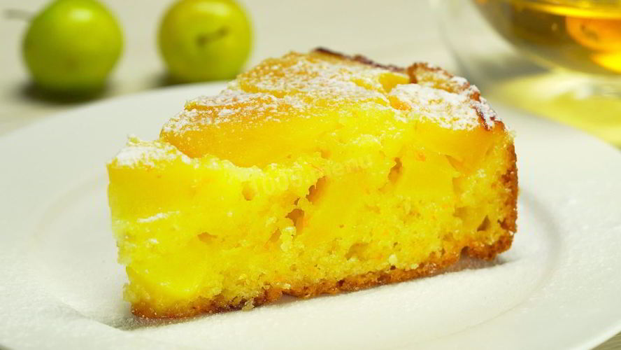 Рецепт яблочная шарлотка с цедрой