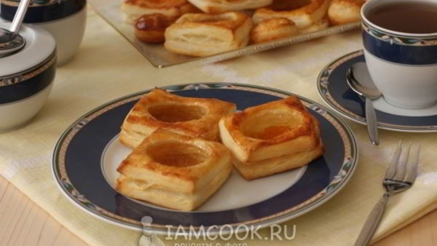 Рецепт слойки с джемом