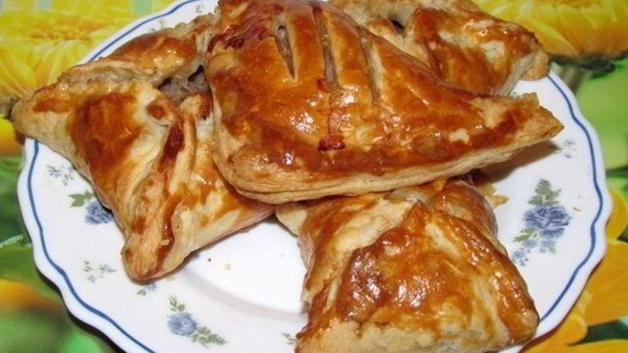 Рецепт слойки с фаршем