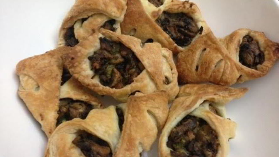 Рецепт слойки с грибами