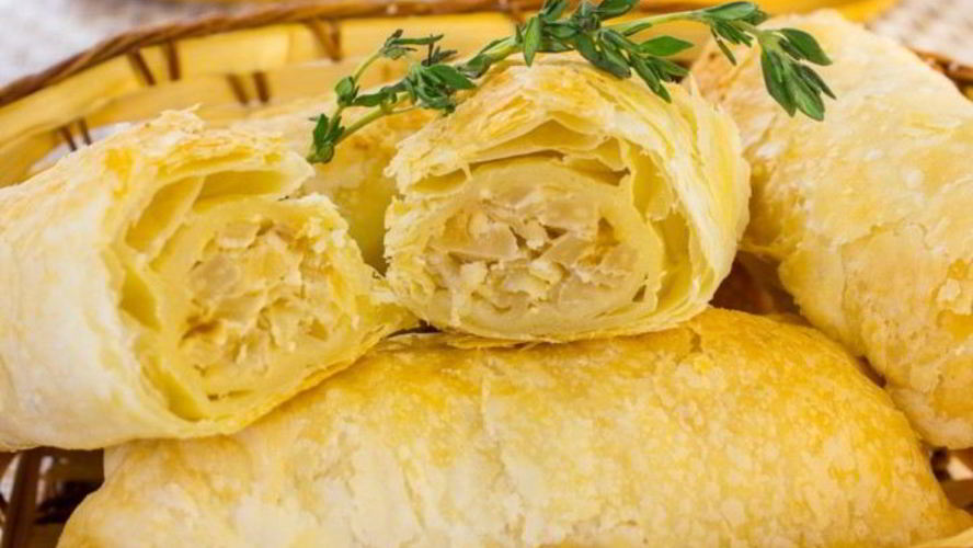 Рецепт слойки с капустой