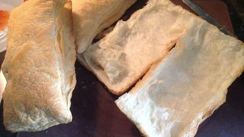 слойки с креветками