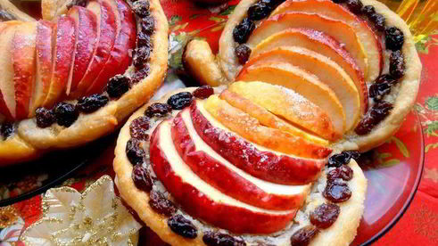 слойки яблочко