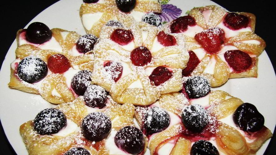 Рецепт супер слойки с творогом