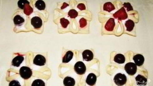 супер слойки с творогом