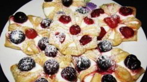 супер слойки с творогом