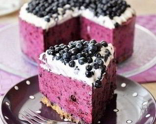 Черничный творожник