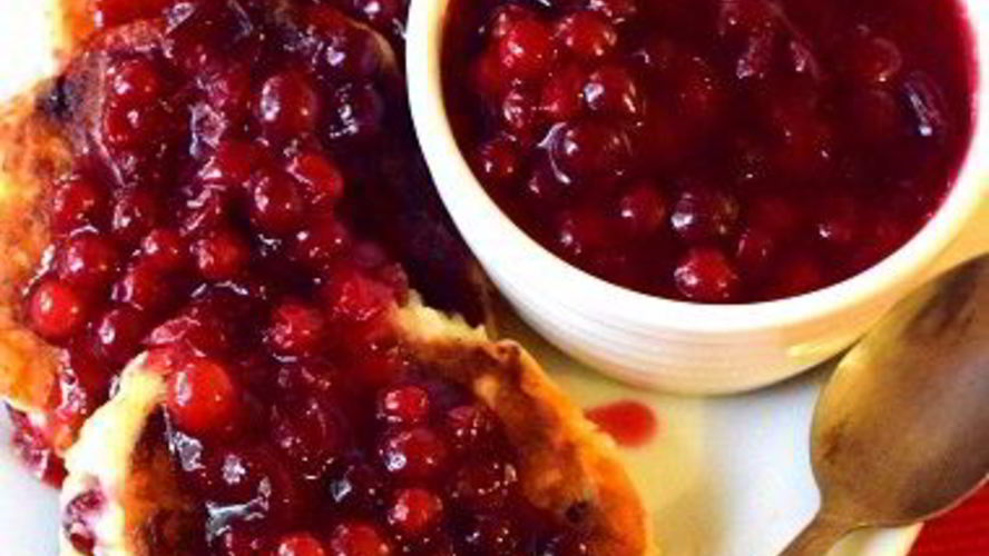 Рецепт немецких сырников с клюквого