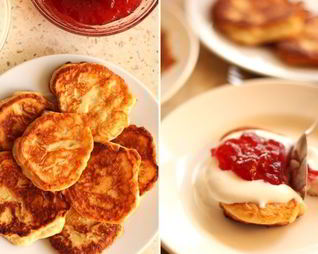 Низкокалорийные сырники с яблоками и корицей