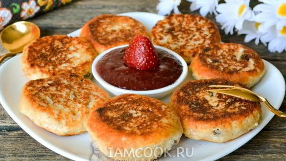 Рецепт Сырники без муки на сковороде