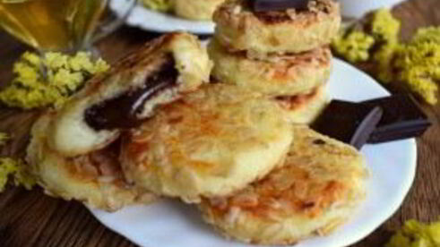 сырники с шоколадной начинкой