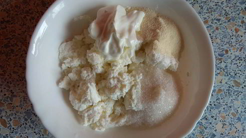 сырники с шоколадной пастой