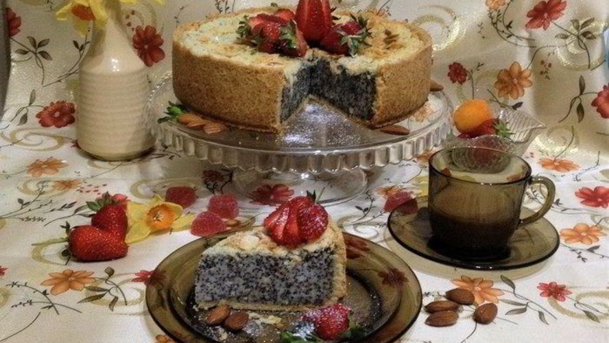 Рецепт творожник с маком и миндалем