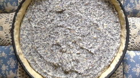 творожник с маком и миндалем