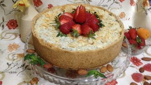 творожник с маком и миндалем