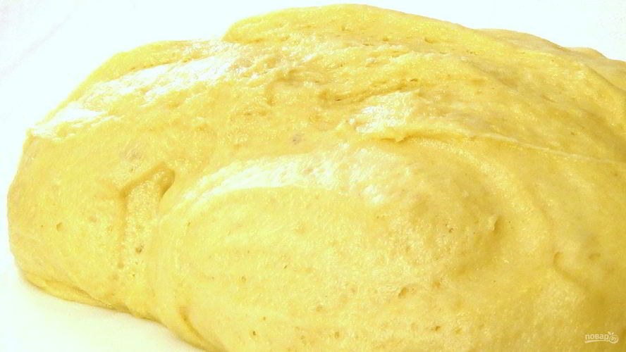 Рецепт сдобное дрожжевое тесто на сметане