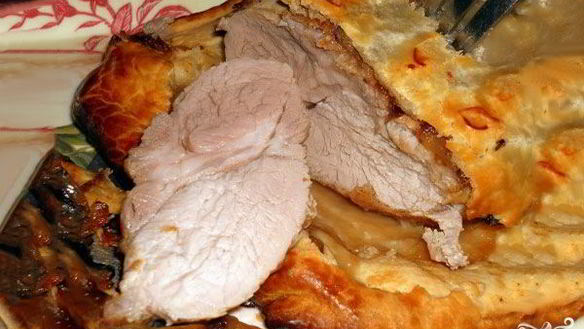 Рецепт Слоеное тесто со свининой