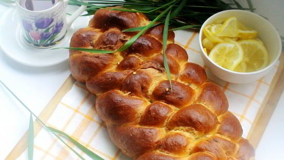 Рецепт Сырная косичка из дрожжевого теста