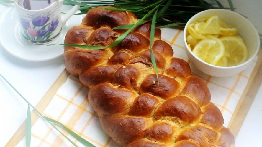 Рецепт сырная косичка из дрожжевого теста