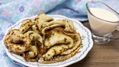 тесто для блинов на кефире