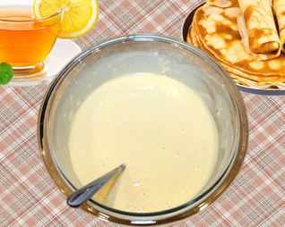 Тесто для блинов на молоке без яиц