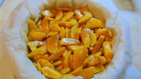 яблочно-карамельный пирог с тестом фило