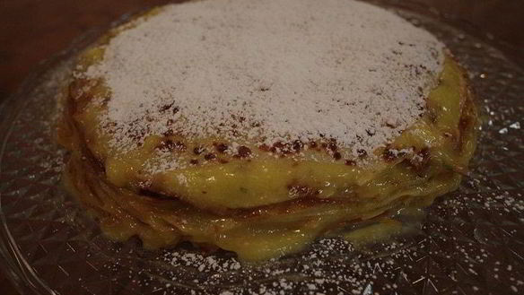 Рецепт Блинный торт с лимонным кремом