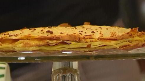 блинный торт с лимонным кремом