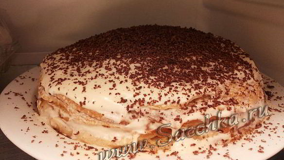 Рецепт Блинный торт Тирамису