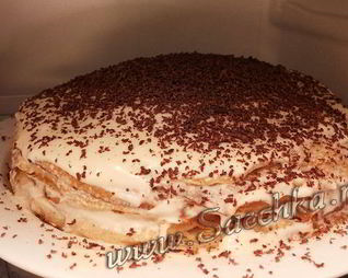 Блинный торт Тирамису