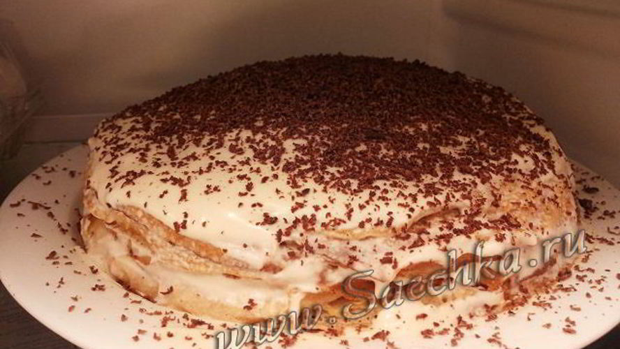 Рецепт блинный торт тирамису