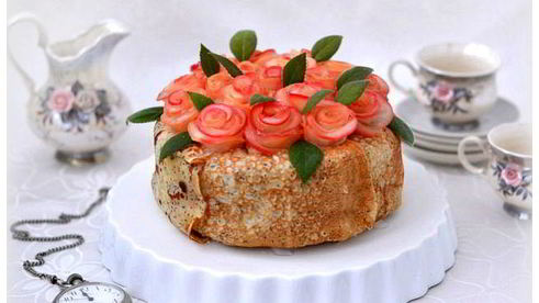 блинный торт весеннее настроение